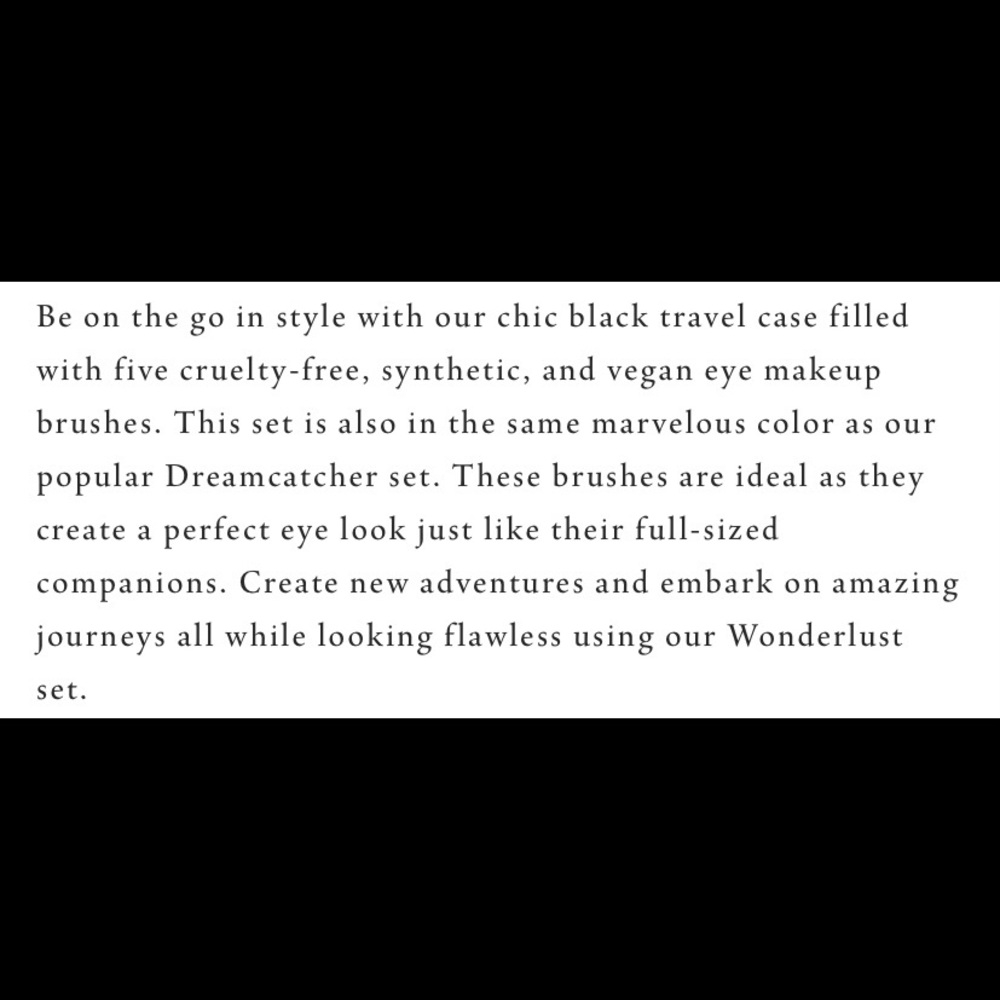 NEW Luxie Wonderlust Brush and Bag Set - Picture 5 of 14